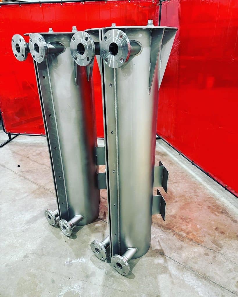 Custom stainless steel vessel fabrication by Inland Mechanical, Richland WA